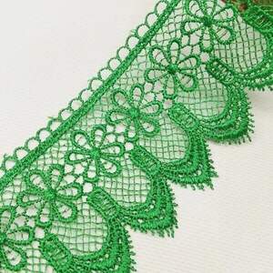 (1 м) Кружево макраме Sindtex 7см (13м) Цвет - Зеленый (М729-64-019) (1 м) Кружево макраме Sindtex 7см (13м) Цвет - Зеленый (М729-64-019)