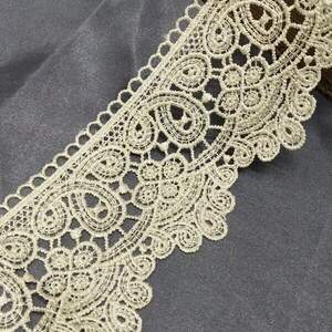 (1 м) Кружево макраме Sindtex 8см (13м) Цвет - Айвори (М729-66-084) (1 м) Кружево макраме Sindtex 8см (13м) Цвет - Айвори (М729-66-084)