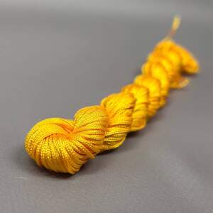 (18 метров) Шнур нейлоновый,капроновый (шамбала) 1мм - Желтый яркий