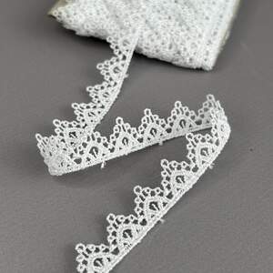 (55-727-1-001) Кружево макраме 1,4 см - белоснежный (55-727-1-001) Кружево макраме 1,4 см - белоснежный