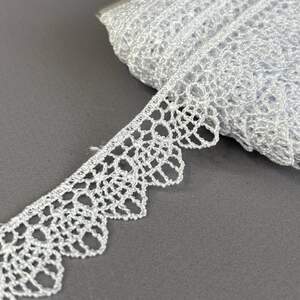(55-727-10-001) Кружево макраме 2 см - белоснежный (55-727-10-001) Кружево макраме 2 см - белоснежный