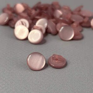 10 шт. - Пуговицы блузочные на ножке Ø-11мм карамелька-пыльная роза