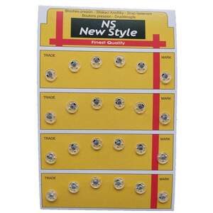 D=8мм пришивные кнопки для одежды Sindtex 24шт пластиковые цвет прозрачный