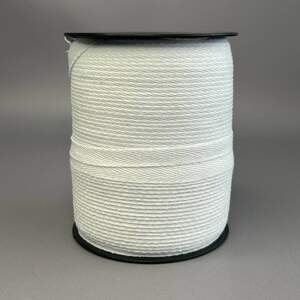 Белая киперная лента 1 см (киперная тесьма 10мм) - катушка 150 яр