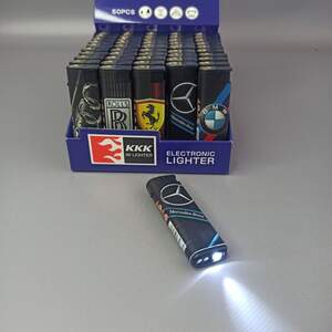 Зажигалка пьезо Турбо kkK с фонариком