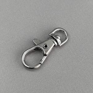 Карабин #152 для сумки 10 мм, никель - 3,7 см