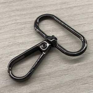 Карабин для сумки 32 мм, темный никель - 4,5 см