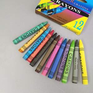 Карандаши восковые 12 цветов