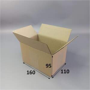 Картонная коробка четырехклапанная 160 х 110 х 95мм бурый 10шт