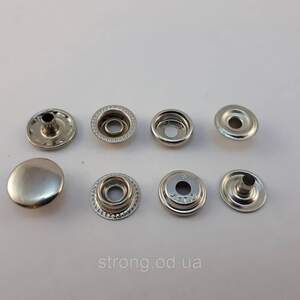 Кнопка #61 15мм Никель Нержавейка (50шт) (00246)