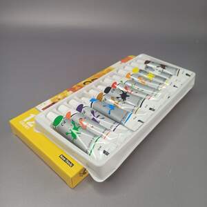 Краски масляные 12 цветов в тюбиках (12 шт.) 12мл.