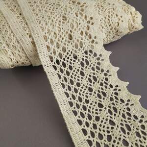 Кружево льняное 10см - Бежевый (М6059-2)