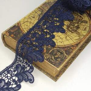 Кружево макраме Sindtex 7,5см (13м) Цвет - Синий темный (729-67-154) Кружево макраме Sindtex 7,5см (13м) Цвет - Синий темный (729-67-154)