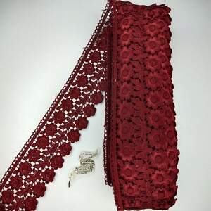 Кружево макраме Sindtex 7,5см (20м) Цвет - Бордовый (25-F1375E1-2) Кружево макраме Sindtex 7,5см (20м) Цвет - Бордовый (25-F1375E1-2)