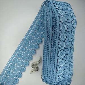 Кружево макраме Sindtex 7,5см (20м) Цвет - Голубой (25-F1375E1-3) Кружево макраме Sindtex 7,5см (20м) Цвет - Голубой (25-F1375E1-3)