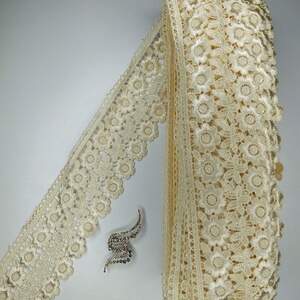 Кружево макраме Sindtex 7,5см (20м) Цвет - Молочный (25-F1375E1-6) Кружево макраме Sindtex 7,5см (20м) Цвет - Молочный (25-F1375E1-6)