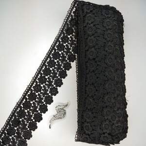 Кружево макраме Sindtex 7,5см (20м) Цвет - Черный (25-F1375E1-8) Кружево макраме Sindtex 7,5см (20м) Цвет - Черный (25-F1375E1-8)