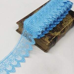 Кружево макраме Sindtex 7см (13м) Цвет - Голубой (729-64-187) Кружево макраме Sindtex 7см (13м) Цвет - Голубой (729-64-187)