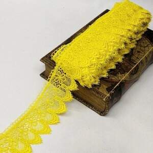 Кружево макраме Sindtex 7см (13м) Цвет - Желтый (729-64-143) Кружево макраме Sindtex 7см (13м) Цвет - Желтый (729-64-143)