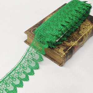 Кружево макраме Sindtex 7см (13м) Цвет - Зеленый (729-64-019)