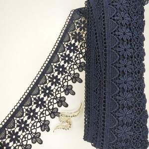 Кружево макраме Sindtex 8,5см (20м) Цвет - Синий тёмный (19-Y10912-2) Кружево макраме Sindtex 8,5см (20м) Цвет - Синий тёмный (19-Y10912-2)