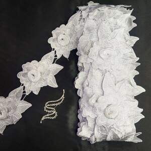 Кружево макраме Sindtex 8,5см (9м) Цвет - Белый (43-HL1451-1) Кружево макраме Sindtex 8,5см (9м) Цвет - Белый (43-HL1451-1)