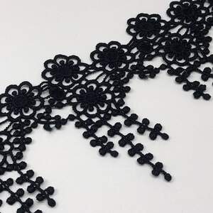 Кружево макраме Sindtex 8,8 см (9м) Цвет - Черный (20170214-80) Кружево макраме Sindtex 8,8 см (9м) Цвет - Черный (20170214-80)