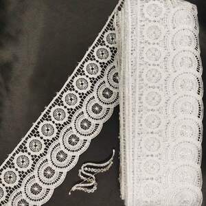 Кружево макраме Sindtex 8см (13м) Цвет - Белый (18-SF0048-1) Кружево макраме Sindtex 8см (13м) Цвет - Белый (18-SF0048-1)