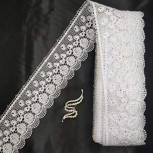 Кружево макраме Sindtex 8см (13м) Цвет - Белый (29-SF3100-1) Кружево макраме Sindtex 8см (13м) Цвет - Белый (29-SF3100-1)