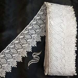 Кружево макраме Sindtex 8см (13м) Цвет - Белый (35-SF4556-1) Кружево макраме Sindtex 8см (13м) Цвет - Белый (35-SF4556-1)