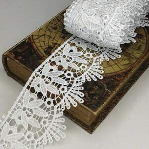 Кружево макраме Sindtex 8см (13м) Цвет - Белый (729-116-001) Кружево макраме Sindtex 8см (13м) Цвет - Белый (729-116-001)