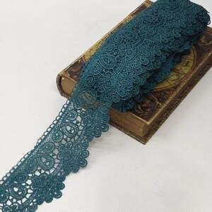 Кружево макраме Sindtex 8см (13м) Цвет - Зеленый (729-66-062) Кружево макраме Sindtex 8см (13м) Цвет - Зеленый (729-66-062)