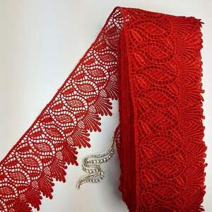 Кружево макраме Sindtex 8см (13м) Цвет - Красный (35-SF4556-5) Кружево макраме Sindtex 8см (13м) Цвет - Красный (35-SF4556-5)