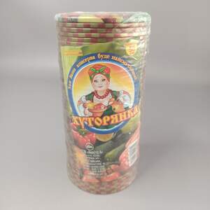 Крышка металлическая Ско 1-82 для консервации 82 мм Хуторянка Элит (цветная овощи, фрукты)