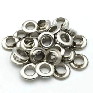 Люверс из нержавеющей стали D-14мм 500шт Никель (матр.00259)