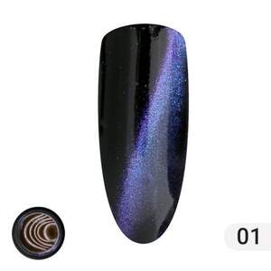 Металлизированная втирка Кошачий глаз Global Fashion 01