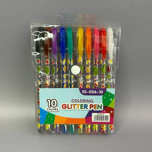 Набор гелиевых ручек 10 шт. Pvc Фрукты с блеском и запахом