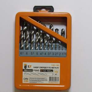 Набор сверл по металлу LT - 19 шт. (1-10 мм)