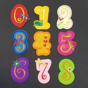 Набор Термонаклеек Цифры-9шт