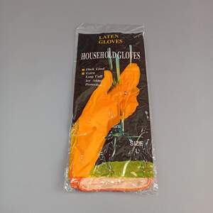 Перчатки хозяйственные резиновые латексные Latex Gloves (размер L)
