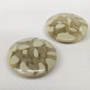 Пуговица Ø-28мм пластик битое стекло бежевая Пуговица Ø-28мм пластик битое стекло бежевая