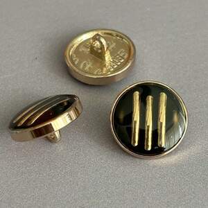 Пуговица металл декоративная, выпуклая с глянцевым покрытием 15 мм - золото Пуговица металл декоративная, выпуклая с глянцевым покрытием 15 мм - золото