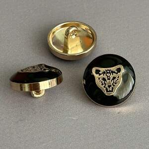 Пуговица металл декоративная, выпуклая с глянцевым покрытием 17 мм - золото Пуговица металл декоративная, выпуклая с глянцевым покрытием 17 мм - золото