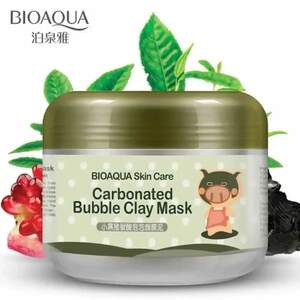 Пузырьковая маска для лица Bioaqua Carbonated Bubble Clay Mask с каолиновой глиной, 100 г Пузырьковая маска для лица Bioaqua Carbonated Bubble Clay Mask с каолиновой глиной, 100 г
