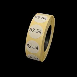 Размерник клеевой 52-54 1000шт.