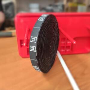 Размерник тканевый (жаккард) XL 960шт. Черный