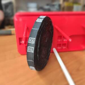 Размерник тканевый (жаккард) Хxl 960шт. Черный