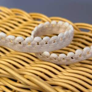 Резинка ажурная, отделочная 12мм - бежевый #2