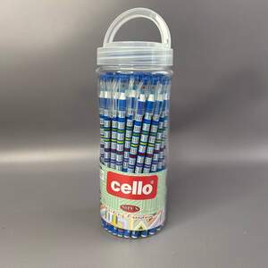 Ручка шариковая Cello Math с таблицей умножения синяя