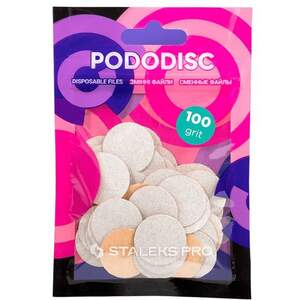 Сменные файлы Staleks Pro 25мм на клеевой основе #100, 50шт Сменные файлы Staleks Pro 25мм на клеевой основе #100, 50шт